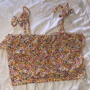 floral crop top 3x